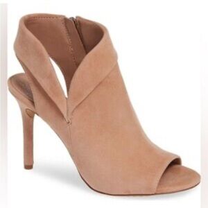 Vince Camuto peep toe booties